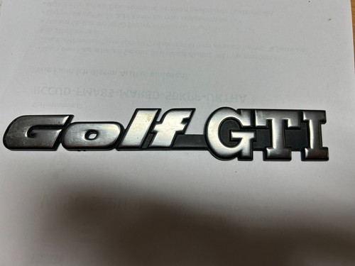 Golf scritta emblema segno - vw,