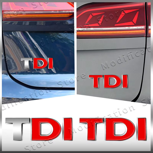 Tdi emblema abs cromo - tdi, logo